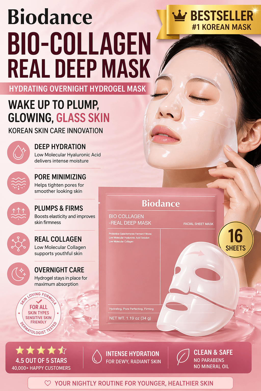 Hydrogel sheet masks and a jade bowl