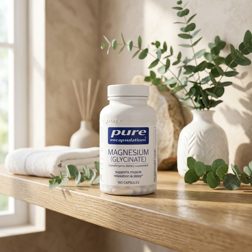 Pure Encapsulations Magnesium Glycinate supplement bottle