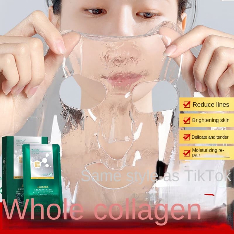 Premium seaweed collagen crystal hydrogel face mask filling treatment