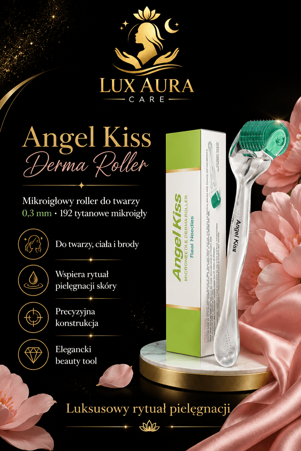 Angel Kiss Derma Roller jako polski odpowiednik Koi Beauty Professional Derma Roller