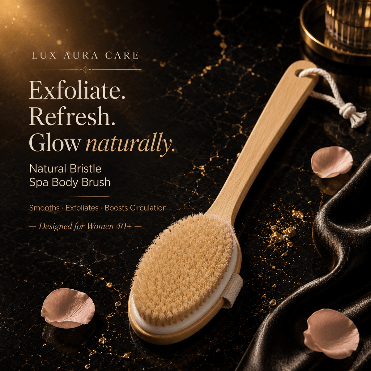 Natural Bristle Spa Body Brush